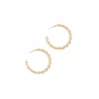 Neicy chain link hoop earrings in gold