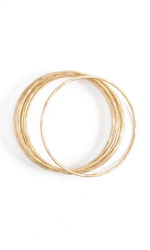 Lavanya set of seven gold bangle set