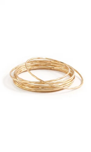 Lavanya set of seven gold bangle set 2